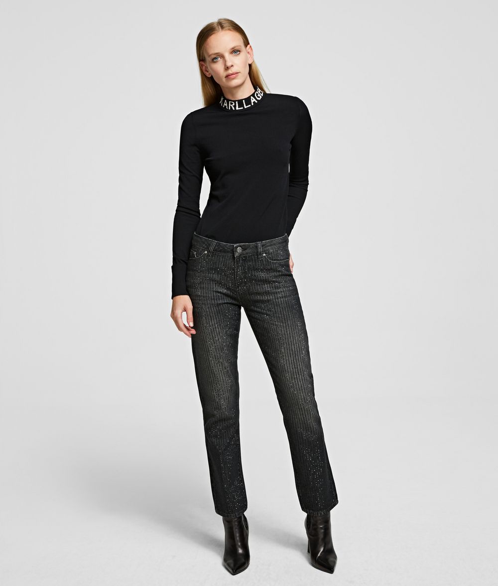 KARL LAGERFELD Girlfriend Jeans Pants Woman f