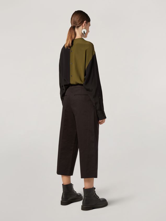 Pantaloni Marni Pantaloni in drill di cotone e lino con gamba extra-ampia Donna