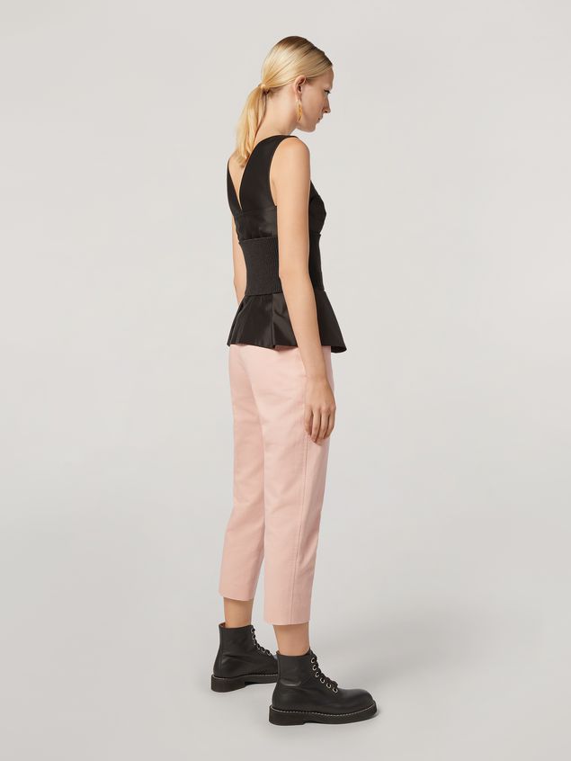 Trouser Marni Pencil trousers in cotton and linen drill Woman