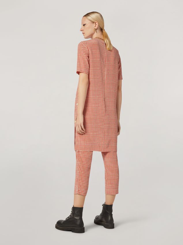 Trouser Marni Trousers in silk crepe Hive print with elasticized waist Woman