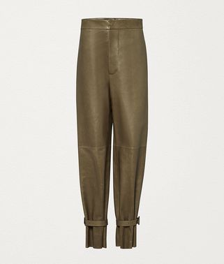 TROUSERS IN LAMB SATINÉ TROUSERS IN LAMB SATINÉ
