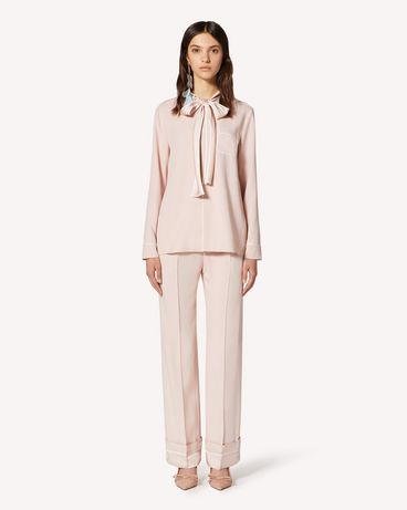 REDValentino Crepe envers satin pajama style pants