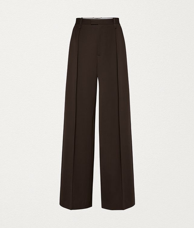 BOTTEGA VENETA PANTS IN WOOL GABARDINE Pants and Shorts Woman fp