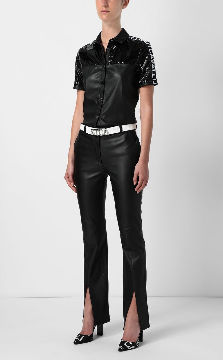 leather pants in store