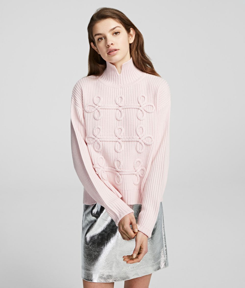 KARL LAGERFELD Soutache Design Sweater Sweater Woman f