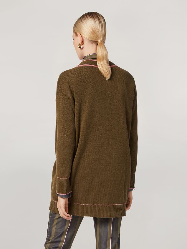 Cardigan Marni Cardigan in cashmere with contrast detailing Woman