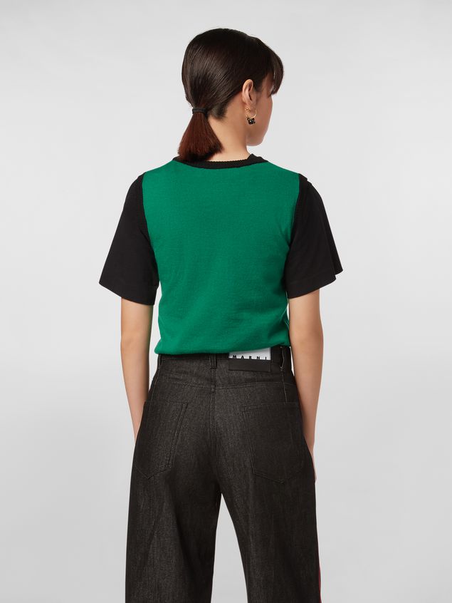 Medium Sleeve Jumper Marni CHINESE NEW YEAR 2020 inlayed wool knit Woman