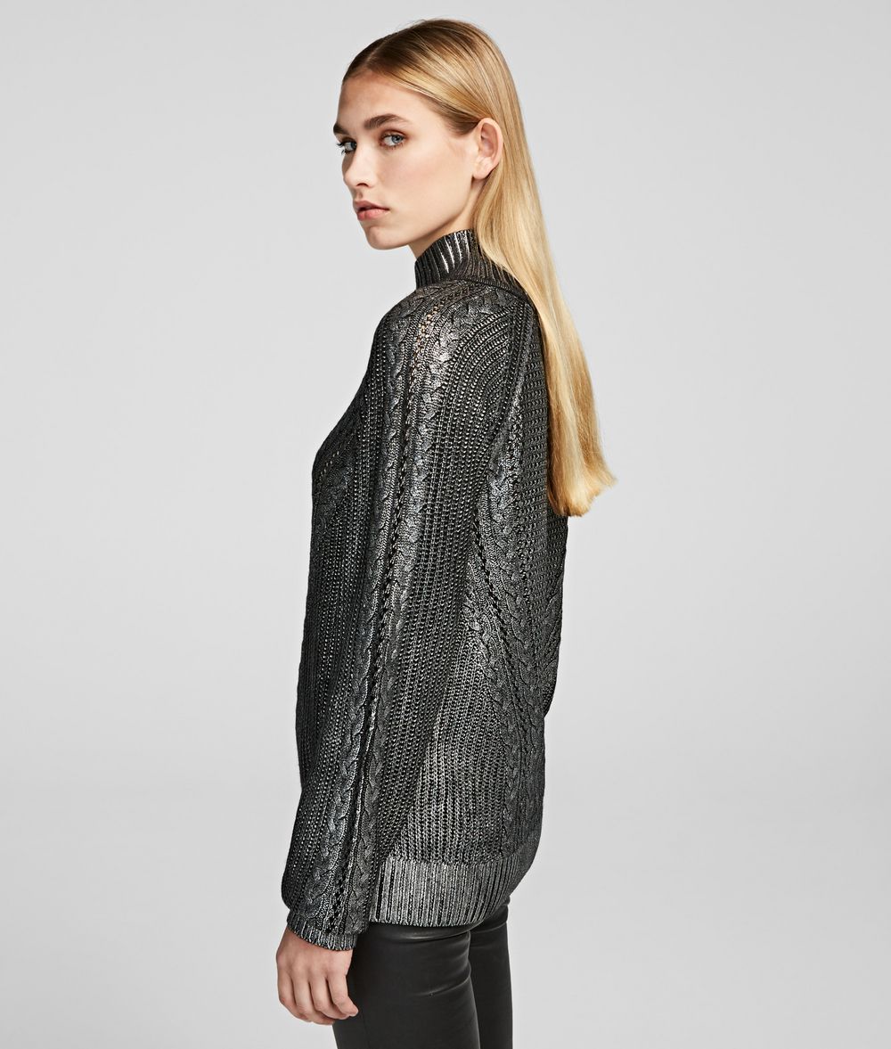KARL LAGERFELD Coated Sweater Sweater Woman d