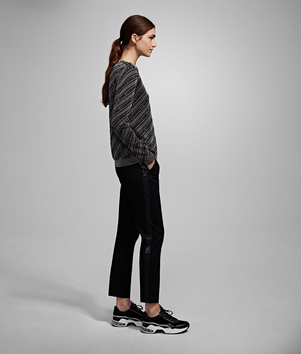 KARL LAGERFELD Logo Lurex Sweater Sweater Woman d
