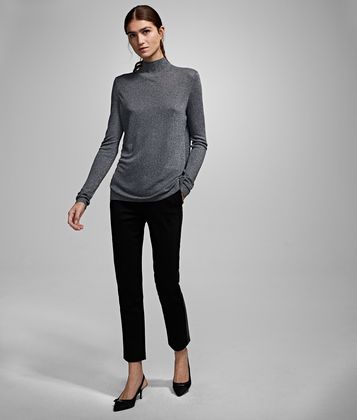 KARL LAGERFELD CUT-OUT SPARKLE JUMPER