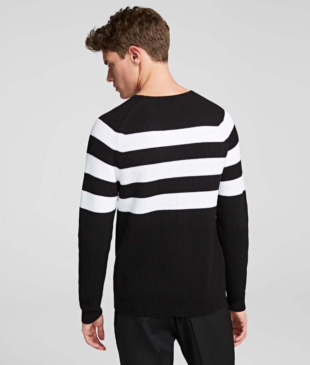 KARL LAGERFELD IKONIK STRIPED JUMPER Sweater Man d