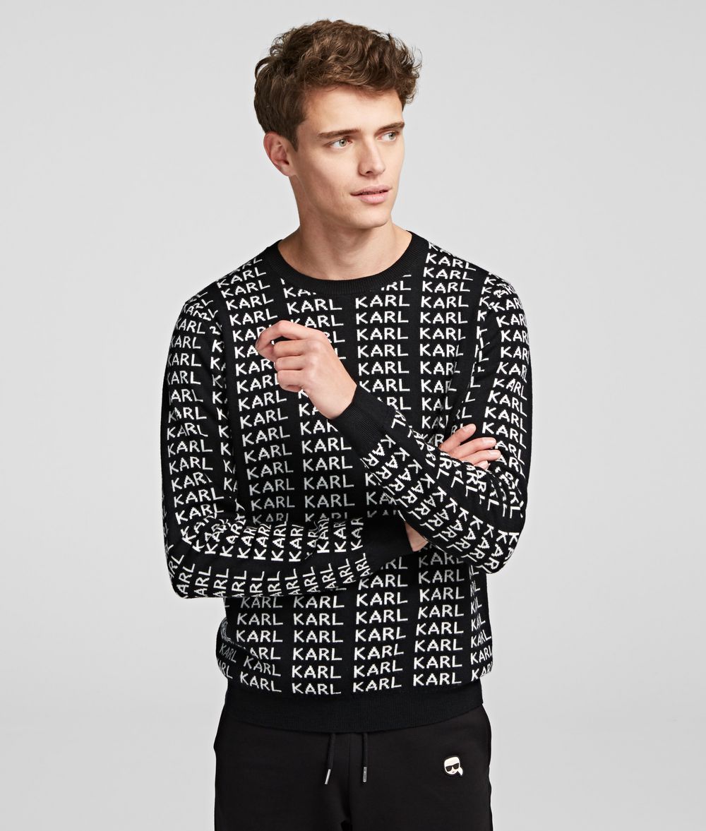 KARL LAGERFELD KARL KARL KARL REVERSIBLE KNIT JUMPER Sweater Man f