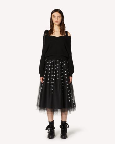 REDValentino REDballet capsule collection - Off-the-shoulder wool sweater