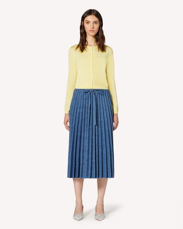 REDValentino Micro cardigan in cashmere e Seta