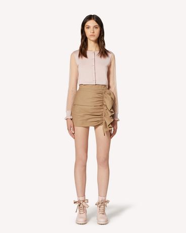 REDValentino Cashmere, silk and point d'esprit tulle cardigan