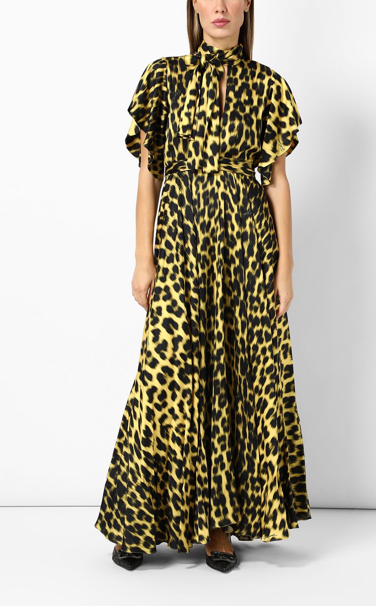 leopard print dress long