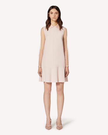 REDValentino Crepe envers satin and point d'esprit tulle dress