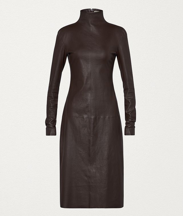 BOTTEGA VENETA DRESS IN STRETCH PLONGÉ Dress Woman fp