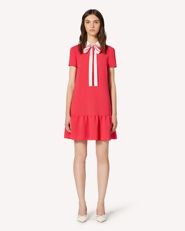 REDValentino Soft fluid dress with collar detail