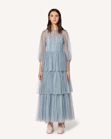 REDValentino 特别款亮片波点薄纱连衣裙
