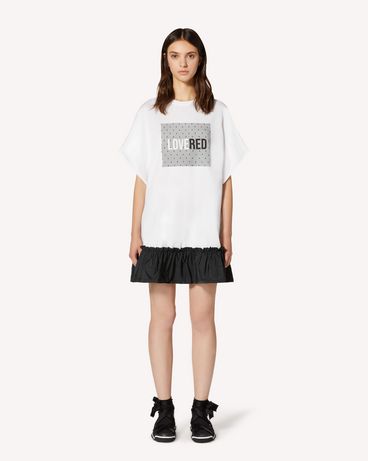 REDValentino Abito T-shirt con stampa LOVERED