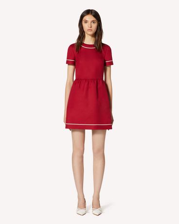 REDValentino Cotton cady dress with contrast details