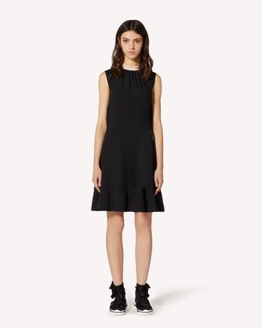 REDValentino EXCLUSIVE CAPSULE COLLECTION
Satin-backed crepe dress with flounce.