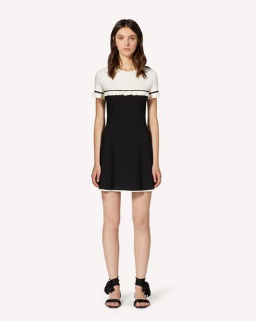REDValentino Robe en viscose élastique avec ruchés
