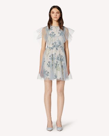 REDValentino Tulle dress with printed lining