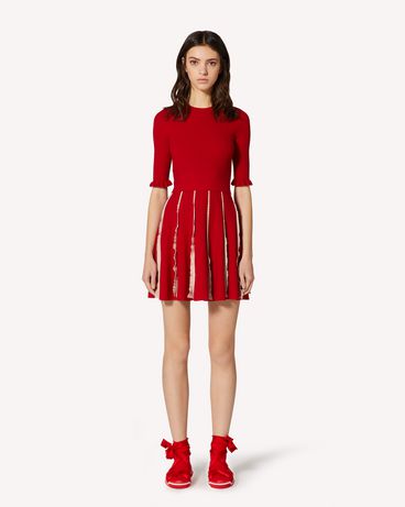 REDValentino EXCLUSIVE CAPSULE COLLECTION
Stretch viscose dress with ruffle detail