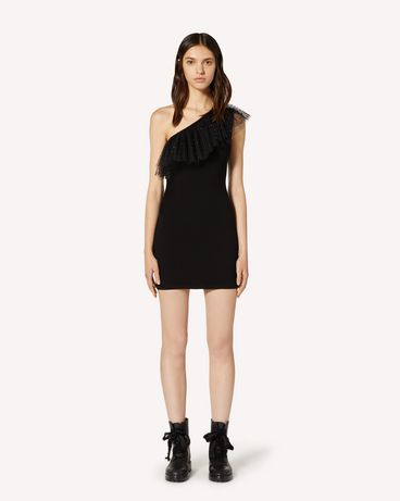 REDValentino Abito in viscosa elasticizzata e tulle pois glitter