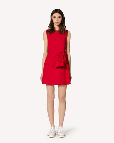 REDValentino Bow detail stretch cotton dress