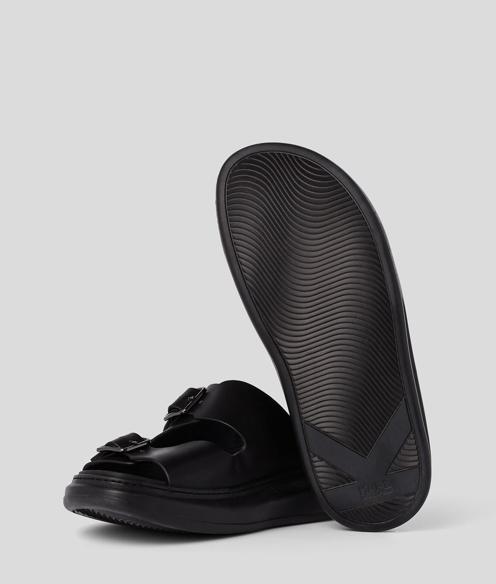 Sandalias De Doble Hebilla Kapri Para Hombre | Colecciones De Karl Lagerfeld  | By Karl Lagerfeld | Karl.Com