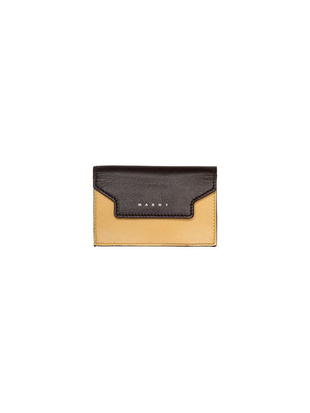 Wallet In Saffiano Calfskin, TRUNK Design ‎ from the Marni ‎Fall Winter