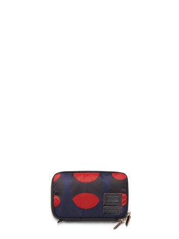 Marni PORTER zip-around wallet in printed nylon Man