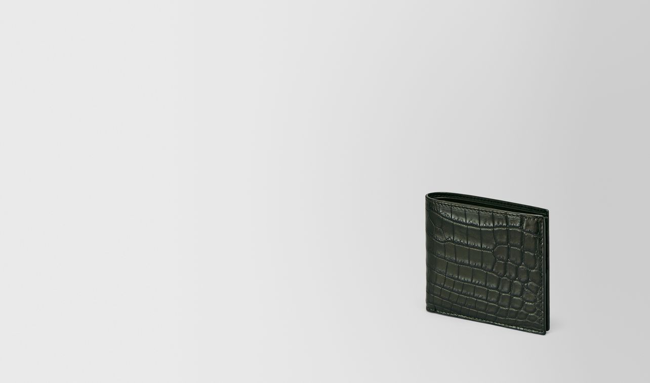 dark moss crocodile wallet landing