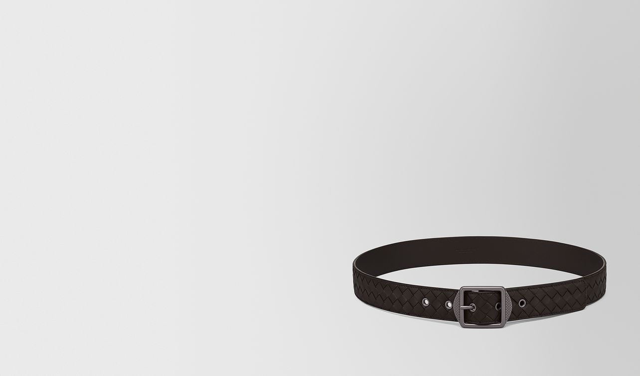 espresso intrecciato nappa belt landing