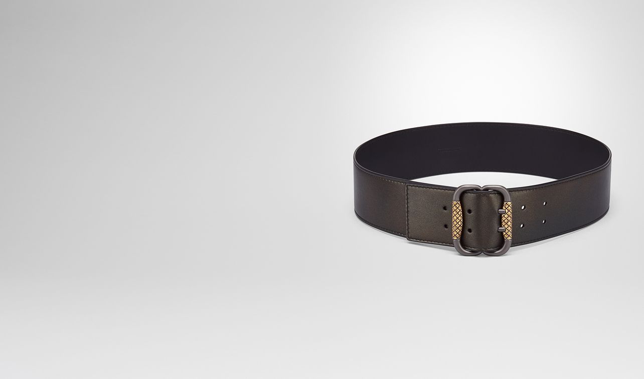 dark bronze nappa belt landing