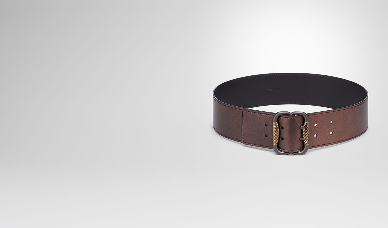 dark copper nappa belt landing