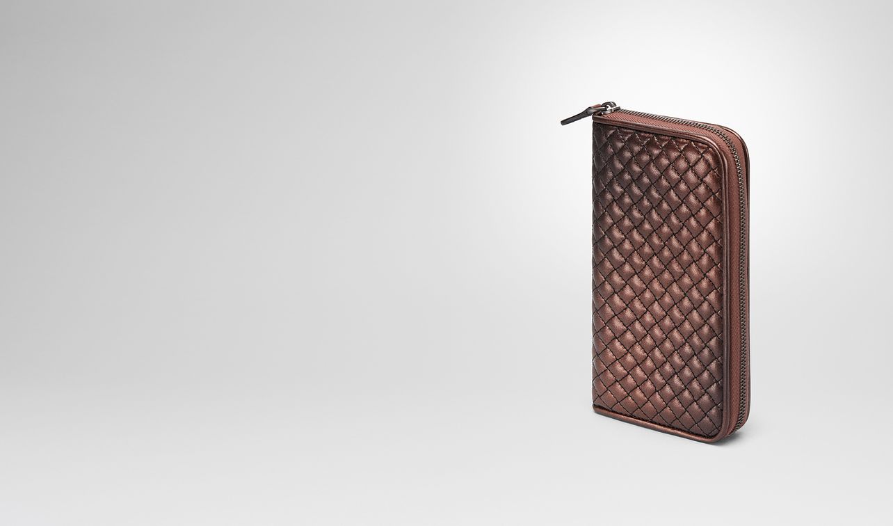 dark copper nappa zip-around wallet landing