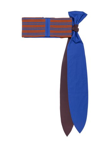 Marni Cotton belt with striped insert Woman