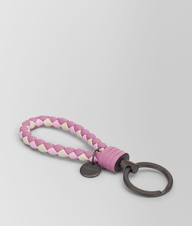 BOTTEGA VENETA TWILIGHT INTRECCIATO NAPPA CLUB KEY RING Keyring or Bracelets E fp