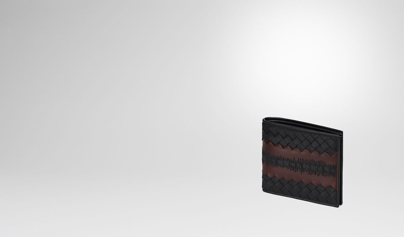 nero intrecciato nappa wallet landing