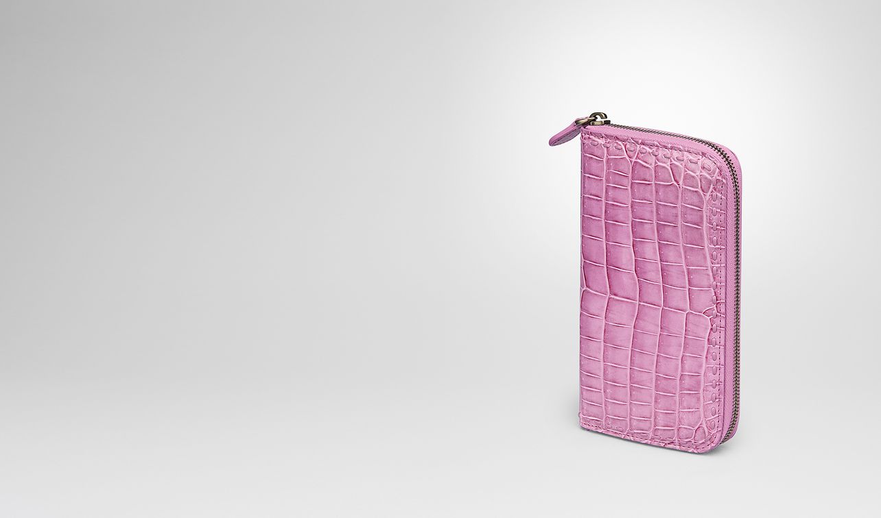 zip-around wallet in twilight crocodile landing