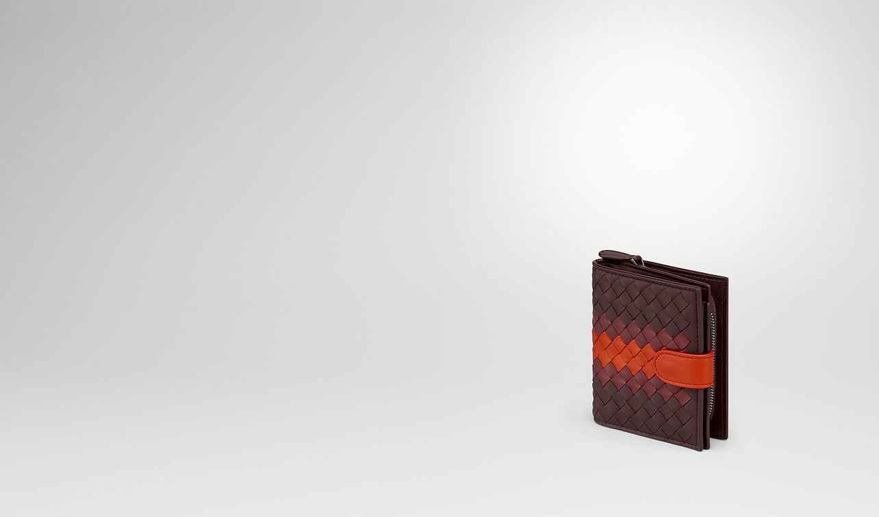 dark barolo intrecciato lamb club mini wallet landing