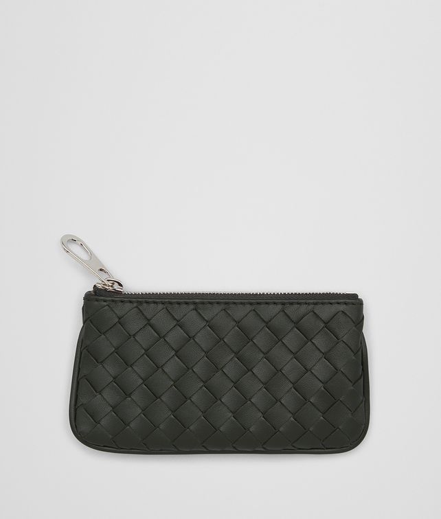 BOTTEGA VENETA DARK MOSS INTRECCIATO NAPPA KEY CASE Keyring or Bracelets E fp