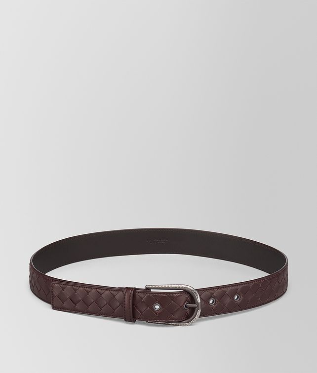 BOTTEGA VENETA DARK BAROLO INTRECCIATO NAPPA BELT Belt Woman fp