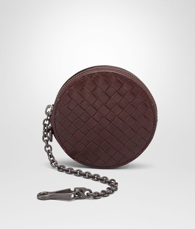 BOTTEGA VENETA DARK BAROLO INTRECCIATO NAPPA KEY RING Keyring or Bracelets E fp