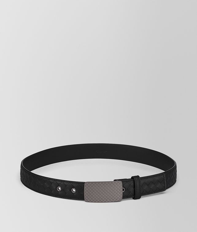 BOTTEGA VENETA NERO INTRECCIATO CALF BELT Belt Man fp