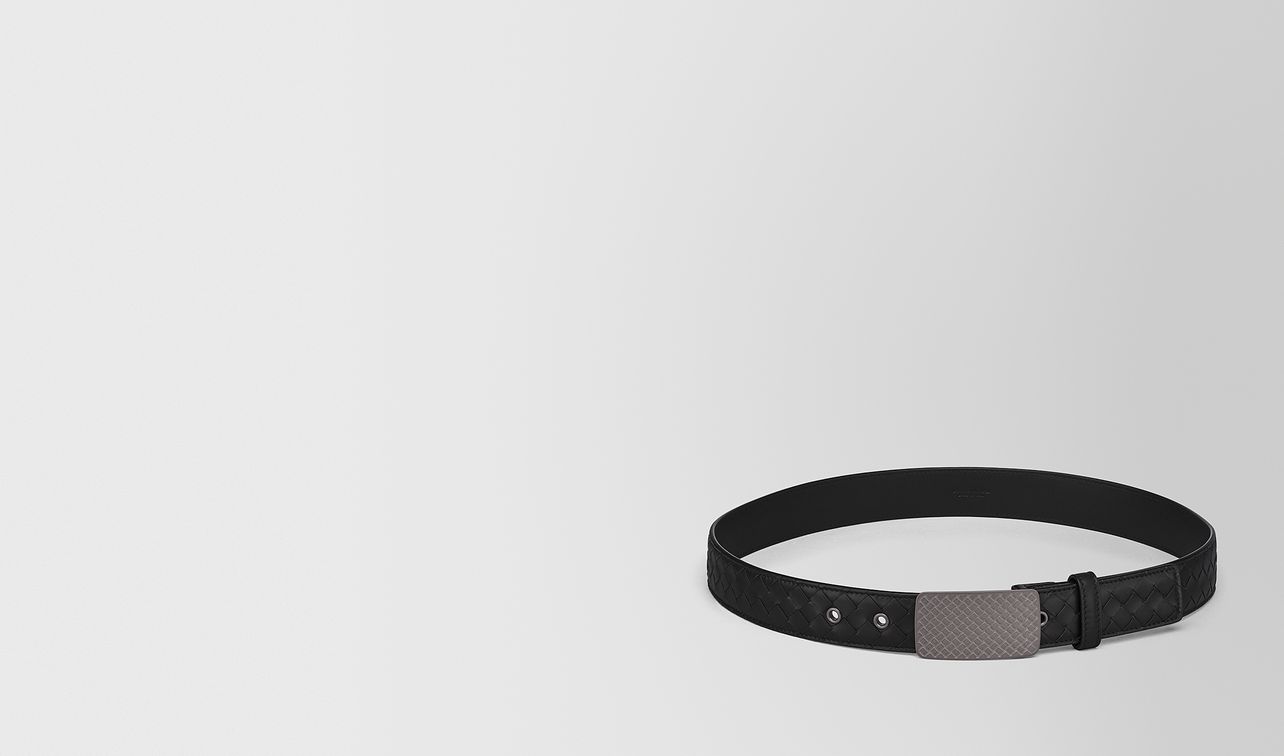 nero intrecciato calf belt landing
